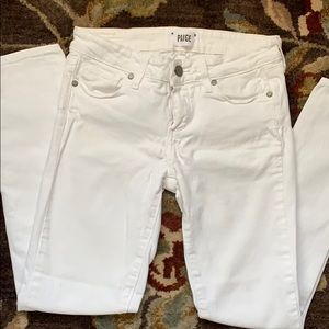 Paige white jeans skinny cut